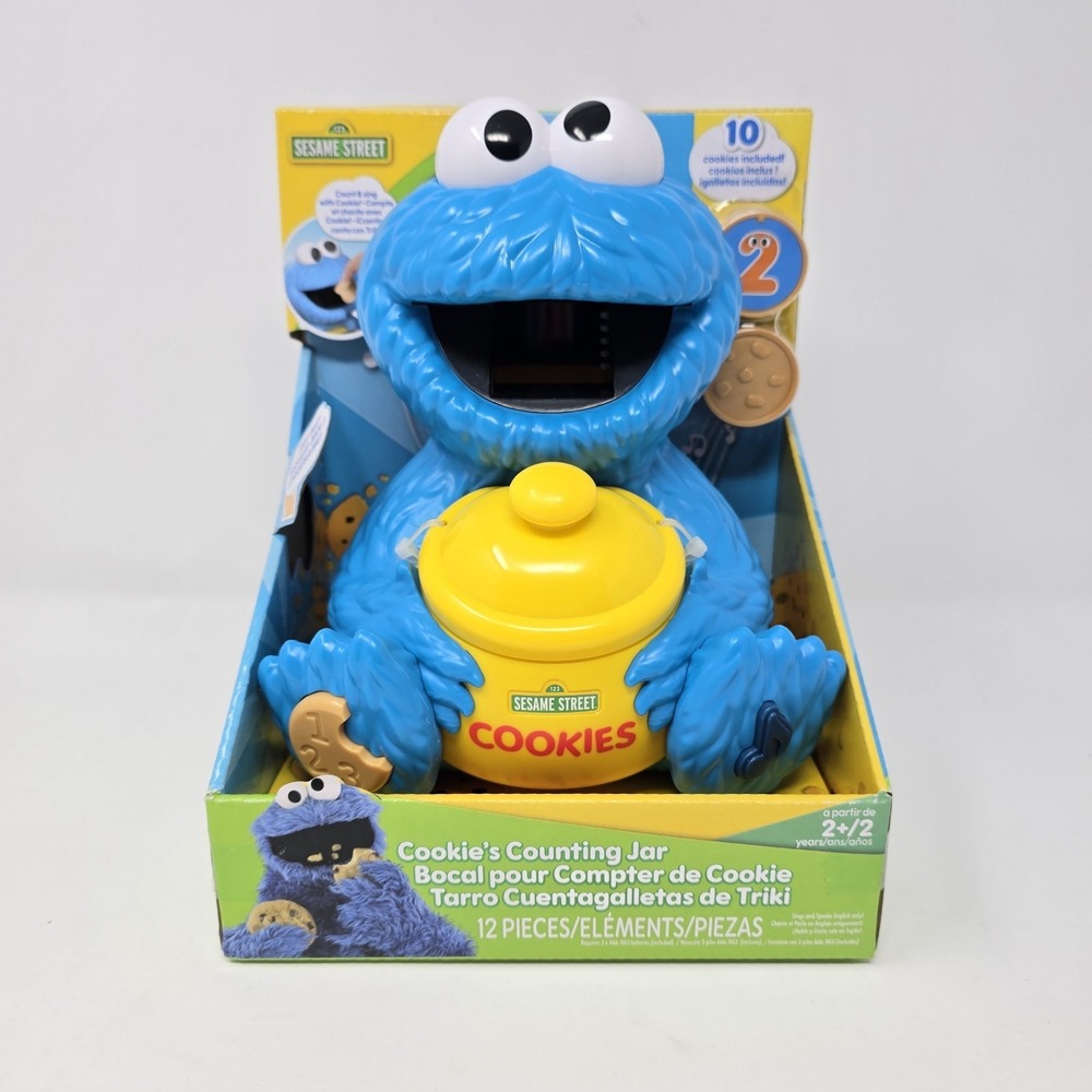 Sesame Street Cookie Monster Cookies Counting Jar Learning Toy Just Play 57782